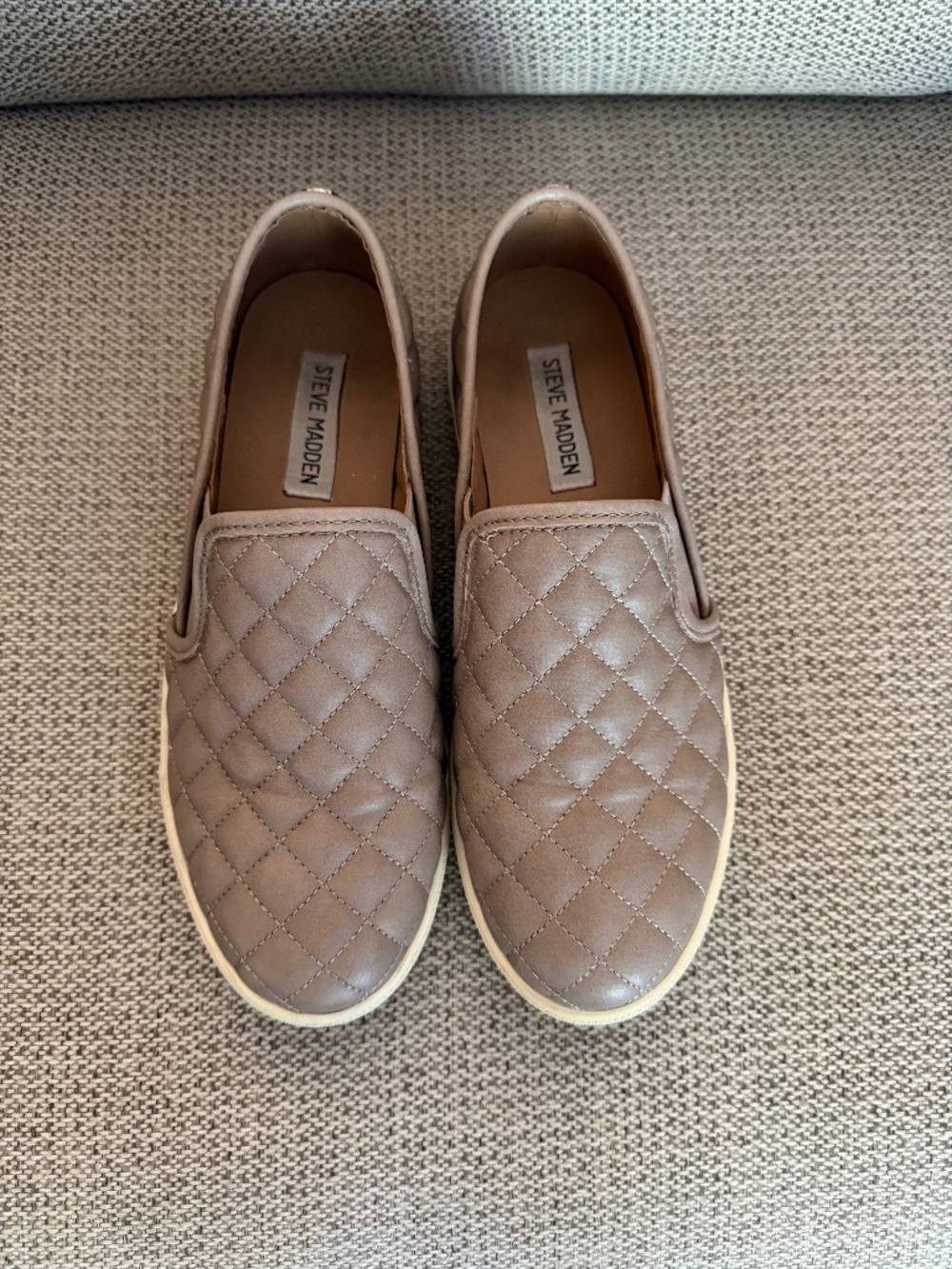 Steve Madden Quilted Slip-On Sneakers Size 8